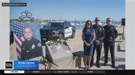 Memorial Plaque For Fallen Huntington Beach Police Officer Nicholas