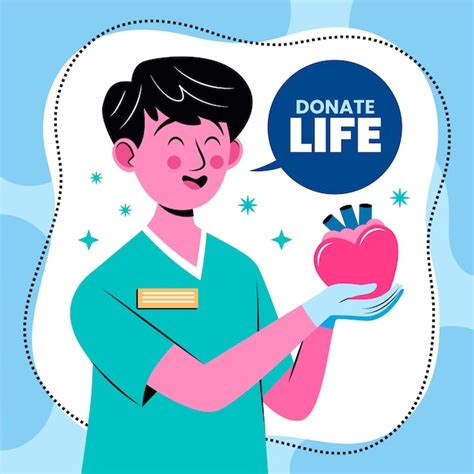 Premium Vector Flat World Organ Donation Day Illustration