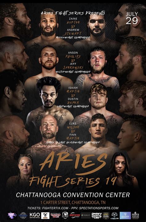 We are about 5 weeks away from... - The Aries Fight Series