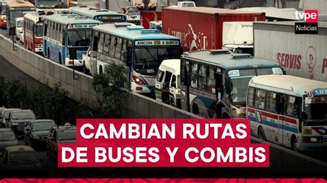 ATU modifica rutas de transporte público en Lima YouTube