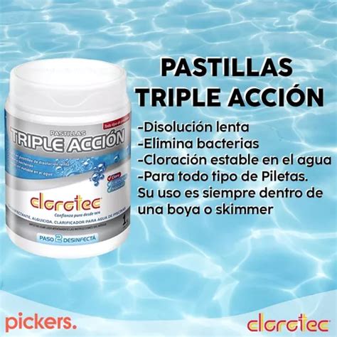 Pastillas De Cloro Triple Accion Por Unidades Clorotec En Venta En