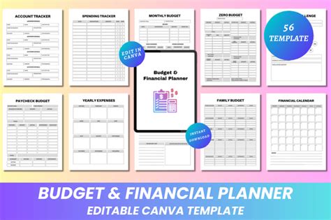 Budget Financial Planner Canva Kdp Graphic By Digital Print Box