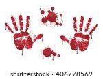 Bloody Hand Print Free Stock Photo - Public Domain Pictures