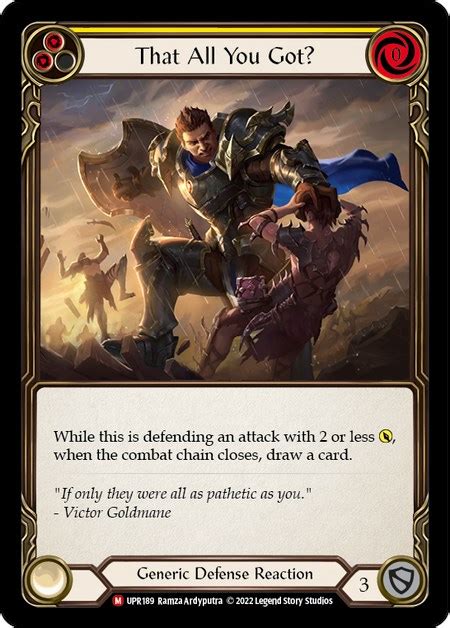 That All You Got Uprising Flesh And Blood TCG