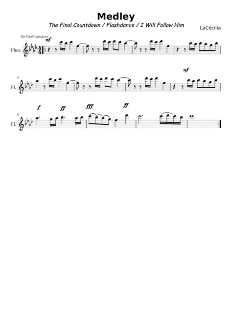 The Final Countdown Sheet Music For Flute Solo