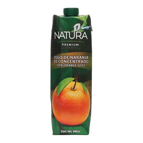 Jugo Sonrisa Natura De Naranja Ml Walmart