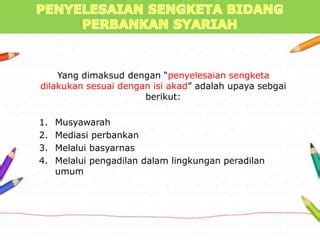 Penyelesaian Sengketa Perbankan Syariah Ppt