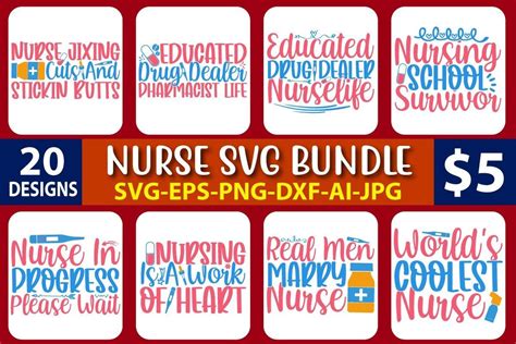 Nurse SVG Bundle Bundle · Creative Fabrica