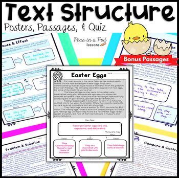 Nonfiction Text Structures Worksheets Fall Reading Comprehension Passages