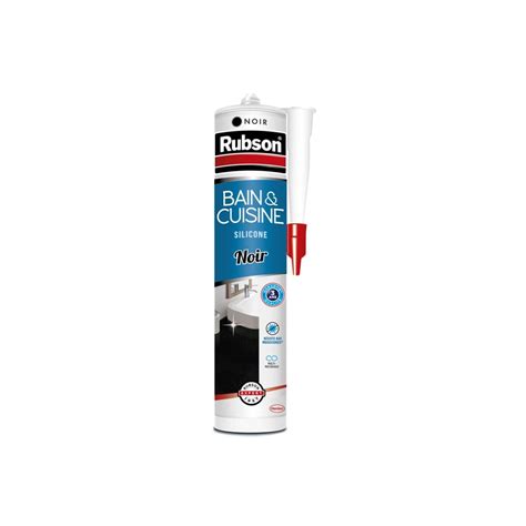 Mastic D étanchéité Cuisine Et Bain Rubson Silicone Noir 280 Ml à Prix