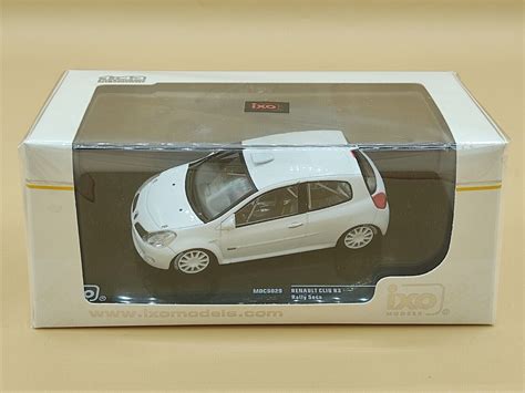 Ixo Renault Clio R3 Rally Specs Voiture Miniature Blanc Mdcs029