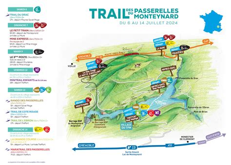 Vue D Ensemble Des Parcours Trail Des Passerelles Monteynard