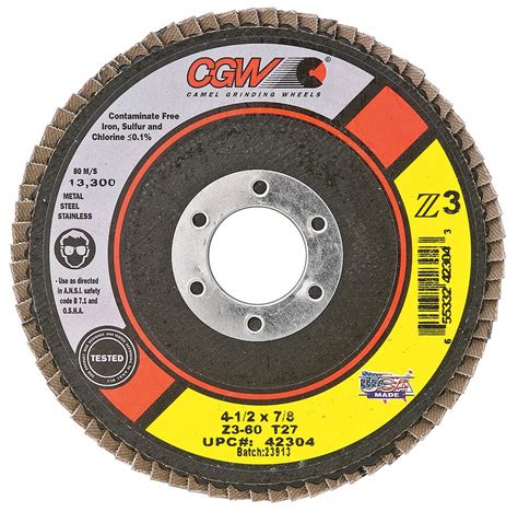 Cgw Abrasives Type In X In Flap Disc Th