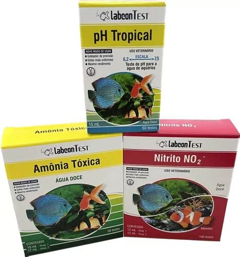 Kit Alcon Labcon Testes Ph Tropical Amônia Doce Nitrito MercadoLivre