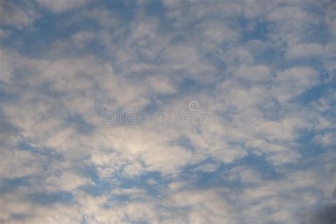 Cirrocumulus Clouds during Sunset Background Stock Photo - Image of ...