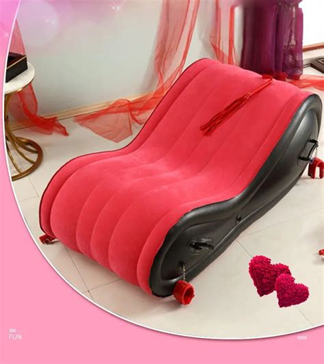 Canapé Gonflable et Amusant pour Paresseux Lit Floqué Chaise d Amour