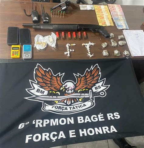 Prisão Por Tráfico De Drogas E Porte Ilegal De Arma De Fogo Em Bagé