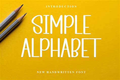 Simple Alphabet font | free download for WEB