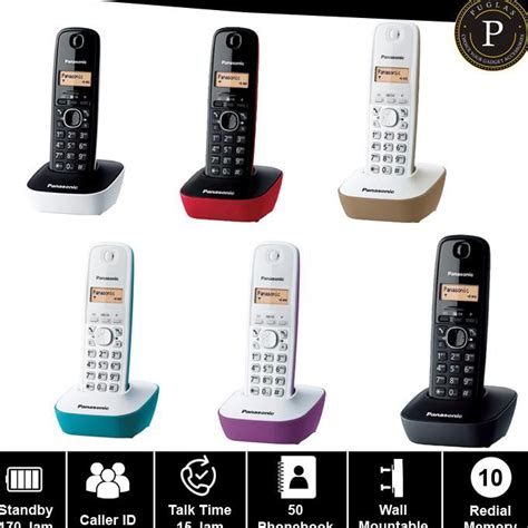 Jual Telepon Wireless Panasonic Kx Tg Telephone Kantor Rumah