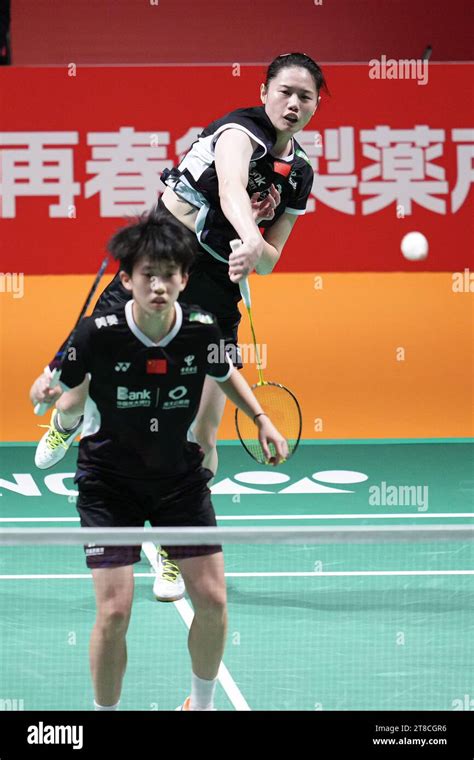 Kumamoto Japan 19th Nov 2023 Zhang Shu Xian And Zheng Yu Chn