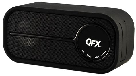 Qfx Bt 40blk Bk Portable Rechargeable Bluetooth Speaker With Microphone Black Free Image Download