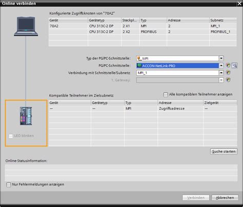 Online Verbindung Mit Dem Tia Portal Zu Einer Cpu Mit Mpi Oder