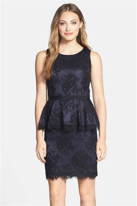 Eliza J Sleeveless Lace Peplum Dress Nordstrom Rack Lace Peplum