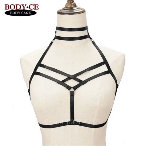 Womensfashion Bodycage Bra Harness Belt Black Tops Bondage Lingerie