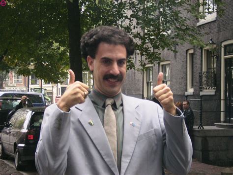 Borat thumbs up - gastwedding