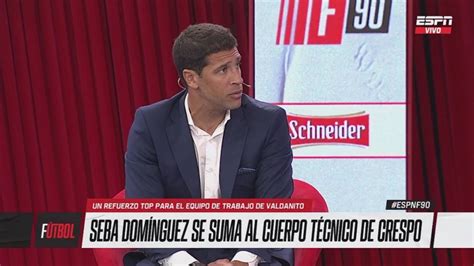 Sebastián Domínguez deja ESPN para sumarse al cuerpo técnico de Hernán