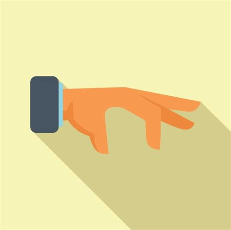 Premium Vector Hand Gesture Icon Flat Vector Finger Hold Arm Pose