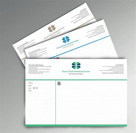 Prescription Pad Design For Dentist