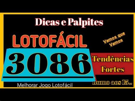 Dicas E Palpites Para Lotof Cil Concurso Tend Ncias Fortes Youtube