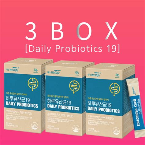 Daesang Wellife Daily Probiotics 19 Synbiotics 2g X 30 Sticks