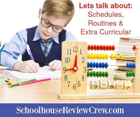 Lets Talk About Schedules Routines And Extra Curricular