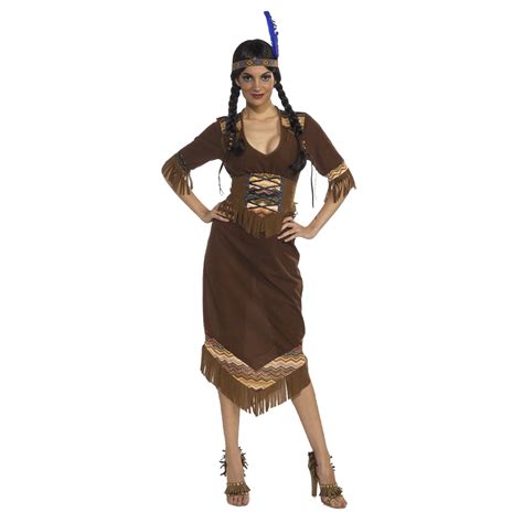 Sexy Native American Indian Pocahontas Adult Costume Dress Womens One Size 721773702174 Ebay