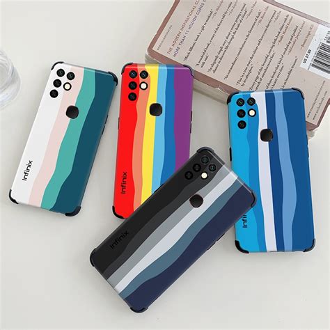 Original Official Rainbow Color Case Infinix HOT 11 Play 11S 10S 10T 10