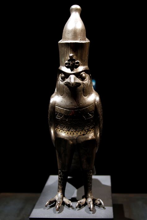 Cult Statue Of Horus As Falcon Wearing Double Crown Of Egypt Artofit