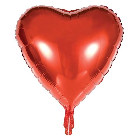 Red Heart Shaped Foil Balloons Bulk Balloons Balloons And More Heart