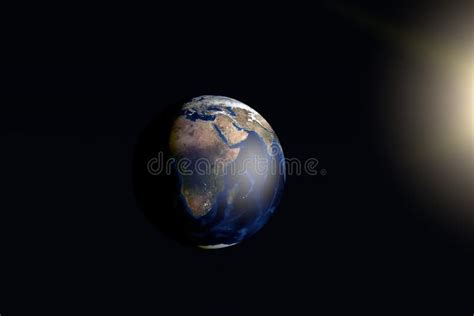 La Terre Jour Et Nuit Avec Le Soleil Et La Lune Image Stock Image Du