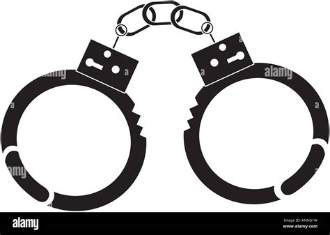 Handcuffs Police Tool Security Arrest Stock Vector Image And Art Alamy