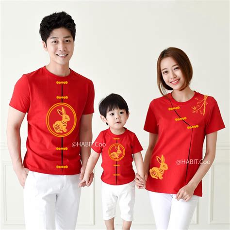 Jual Kaos Baju Imlek Kelinci Sincia Cny Tahun Shio Kelinci Seragam