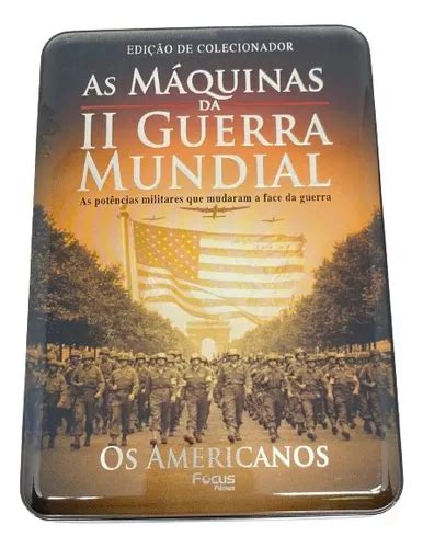 Lata 5 Dvds Coleção Máquinas Da 2 Guerra Mundial Americanos Frete Grátis