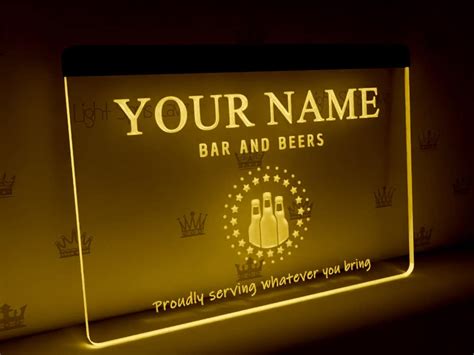 Custom home bar sign | Light Signs Cave