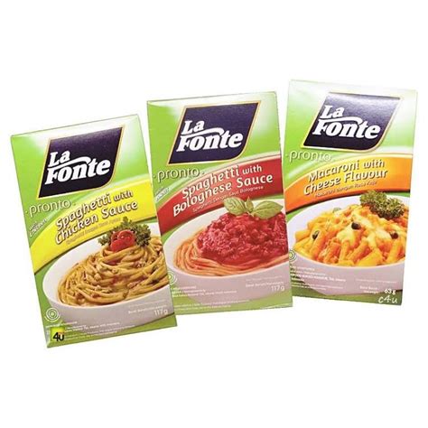 Jual La Fonte Pronto Spaghetti Macaroni Cheese Instan 117 Gram Shopee