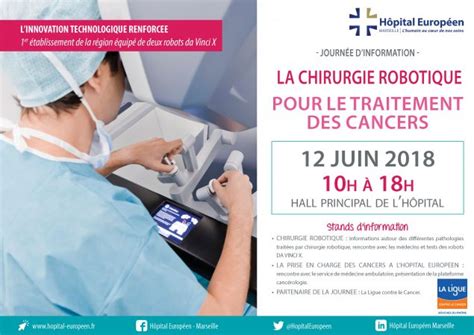 12 Juin 2018 LA CHIRURGIE ROBOTIQUE POUR LE TRAITEMENT DES CANCERS