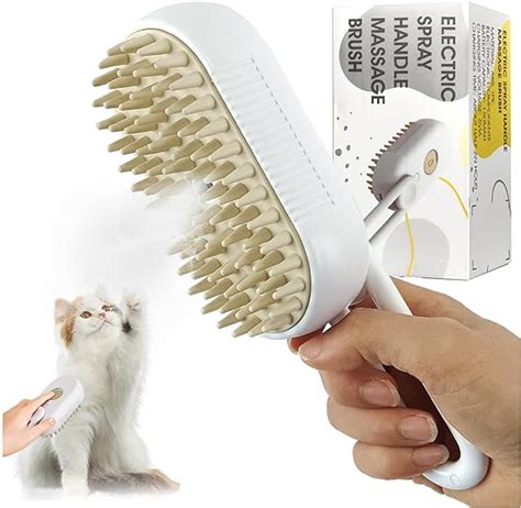 Steamy Cat Brush Spazzola A Vapore Per Gatti E Cani 3 In 1 Spazzola