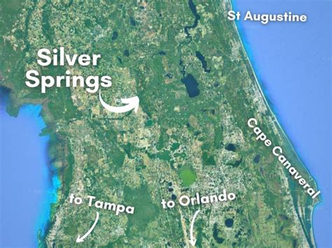 Map of Silver Springs State Park Florida - 2TravelDads