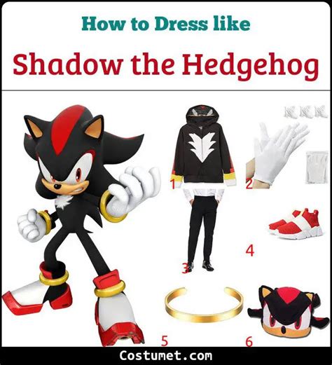 Shadow the Hedgehog Costume from Sonic the Hedgehog for Cosplay & Halloween