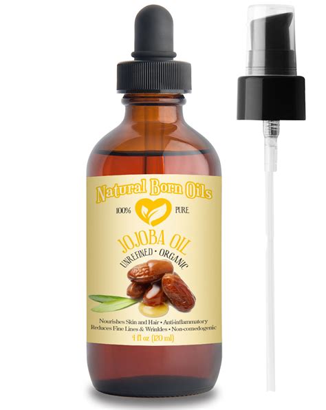 Jojoba Oil 100 Pure Unrefined Cold Pressed Golden Oil For Skin And